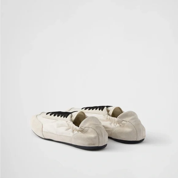 Prada Collapse Re-Nylon and suede elasticized sneakers - Picture 5 of 12